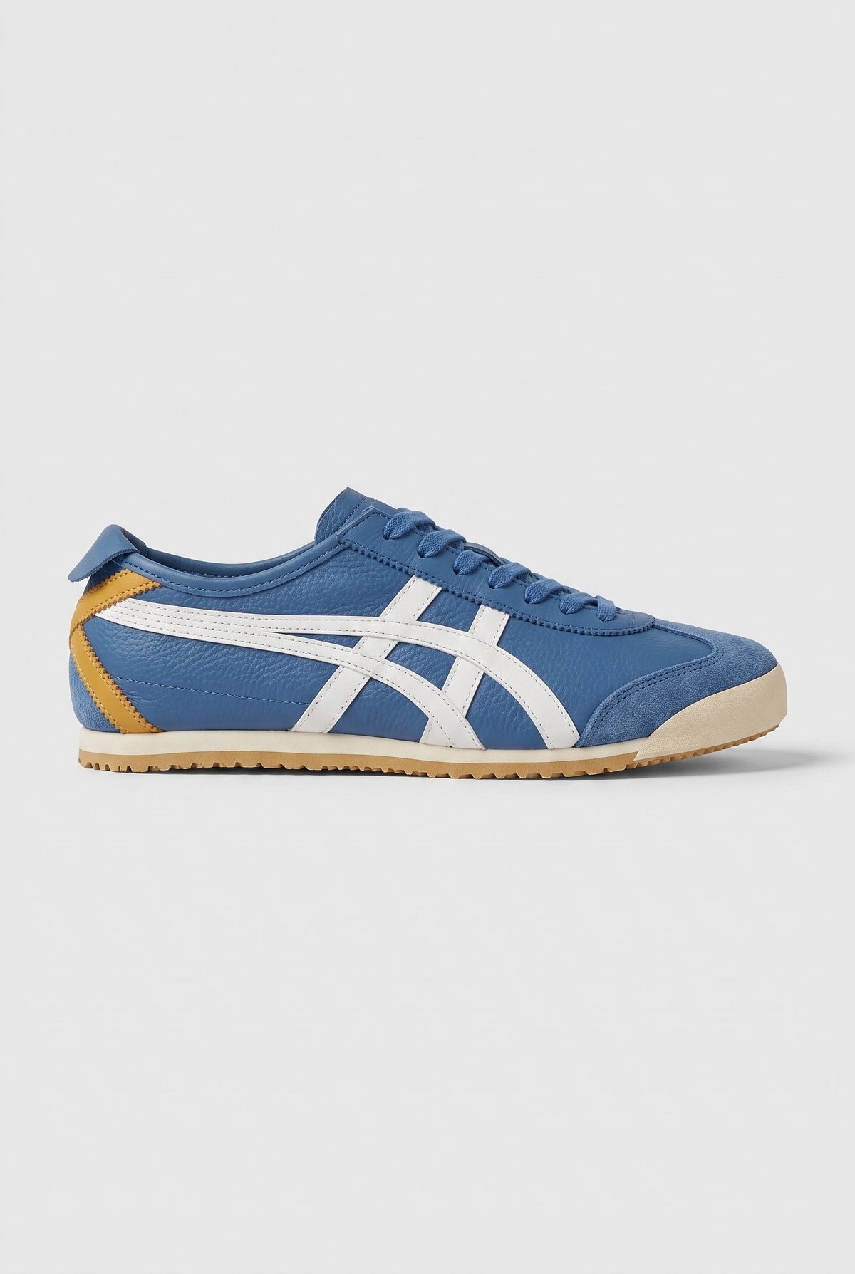 Men's Trainers | Retro Suede-Look with Contrast Stripes - Blue