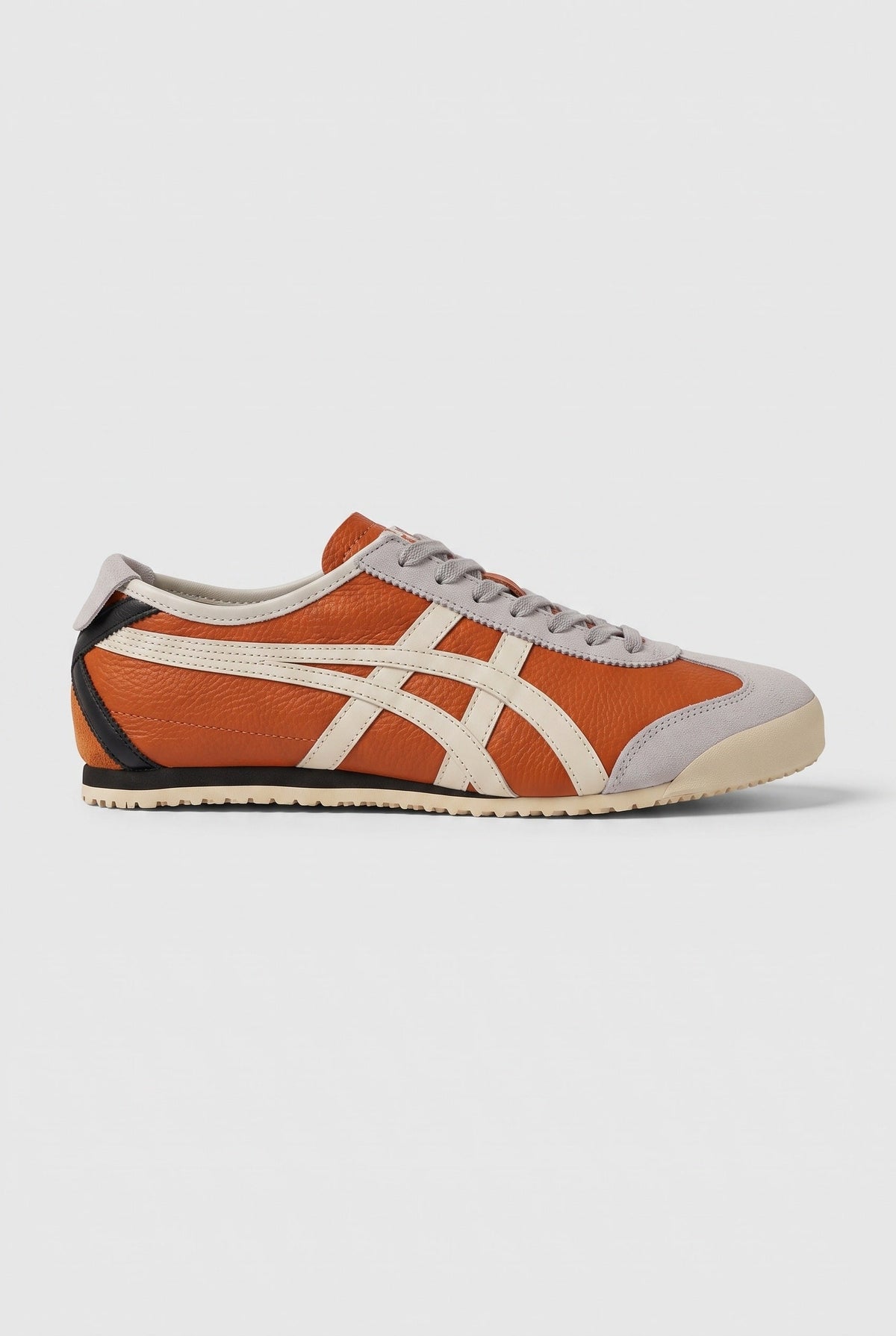 Men's Trainers | Retro Suede-Look with Contrast Stripes - Orange