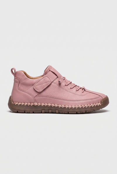 Women's Shoes | Contrast Stitch Lace-Up with Strap Detail - Pink