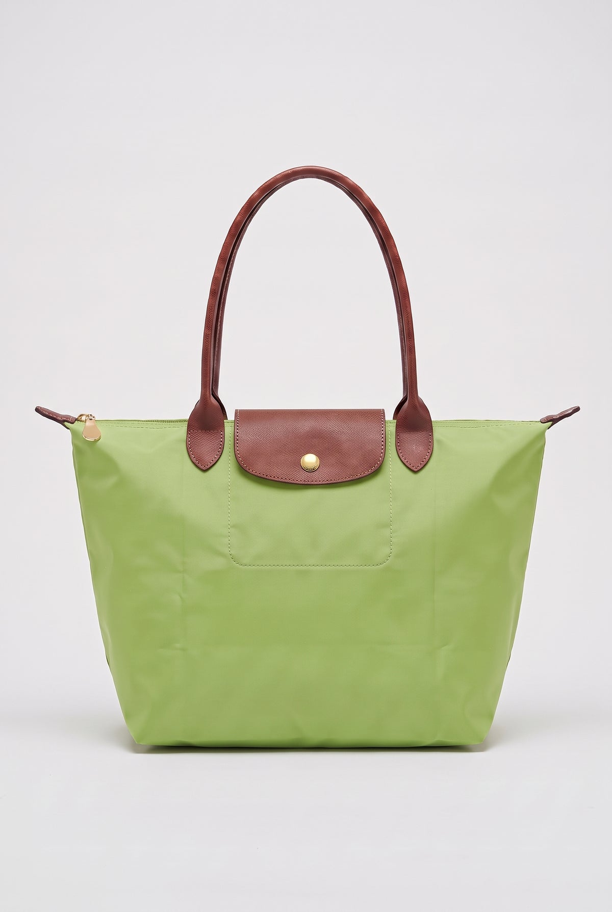 Women's Tote Bag | Foldaway with Snap Flap Closure - Light Green