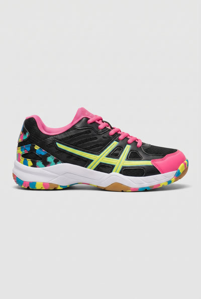 Women's Trainers | Lace-Up with Mesh Panels - Black/Pink